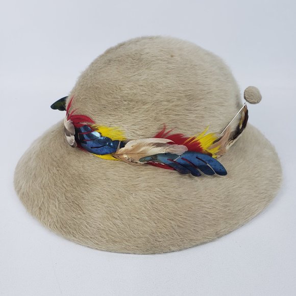 VINTAGE BEST & CO. FIFTH AVE NY ZIRGARA LADIES HAT - Picture 1 of 9